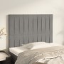 Kopfteile 2 Einheiten aus hellgrauem Samt 100x5x78/88 cm von vidaXL, Kopf- und Fußteile - Ref: Foro24-3116612, Preis: 72,77 €...