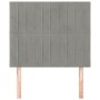 Kopfteile 2 Einheiten aus hellgrauem Samt 100x5x78/88 cm von vidaXL, Kopf- und Fußteile - Ref: Foro24-3116612, Preis: 72,77 €...