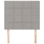 Headboards 2 units of light gray fabric 80x5x78/88 cm by vidaXL, Headboards and footboards - Ref: Foro24-3116306, Price: 52,0...