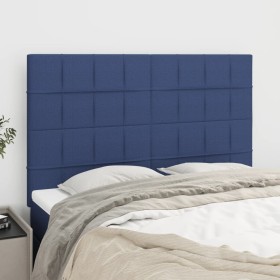 Kopfteile 4 Einheiten aus blauem Stoff 72x5x78/88 cm von vidaXL, Kopf- und Fußteile - Ref: Foro24-3116336, Preis: 95,15 €, Ra...