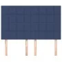 Headboards 4 units blue fabric 72x5x78/88 cm by vidaXL, Headboards and footboards - Ref: Foro24-3116336, Price: 100,19 €, Dis...