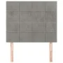 Headboards 2 units of light gray velvet 100x5x78/88 cm by vidaXL, Headboards and footboards - Ref: Foro24-3116374, Price: 53,...