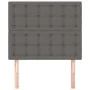 Cabeceros 2 unidades de cuero sintético gris 90x5x78/88cm de vidaXL, Cabeceros y pies de cama - Ref: Foro24-3116414, Precio: ...