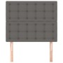 Kopfteile 2 Einheiten aus grauem Kunstleder 90x5x78/88cm von vidaXL, Kopf- und Fußteile - Ref: Foro24-3116414, Preis: 76,05 €...