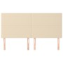 Kopfteile 4 Einheiten aus cremefarbenem Stoff 90x5x78/88 cm von vidaXL, Kopf- und Fußteile - Ref: Foro24-3116071, Preis: 140,...