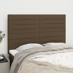 Kopfteile 4 Einheiten dunkelbrauner Stoff 72x5x78/88 cm von vidaXL, Kopf- und Fußteile - Ref: Foro24-3116473, Preis: 116,77 €...