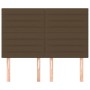 Headboards 4 units dark brown fabric 72x5x78/88 cm by vidaXL, Headboards and footboards - Ref: Foro24-3116473, Price: 116,77 ...