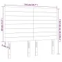 Kopfteile 4 Einheiten dunkelbrauner Stoff 72x5x78/88 cm von vidaXL, Kopf- und Fußteile - Ref: Foro24-3116473, Preis: 114,48 €...