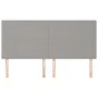 Headboards 4 units of light gray fabric 80x5x78/88 cm by vidaXL, Headboards and footboards - Ref: Foro24-3116058, Price: 95,7...