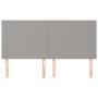 Kopfteile 4 Einheiten aus hellgrauem Stoff 80x5x78/88 cm von vidaXL, Kopf- und Fußteile - Ref: Foro24-3116058, Preis: 97,88 €...