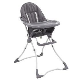Gray and white baby high chair by vidaXL, Chairs and high chairs for children - Ref: Foro24-10185, Price: 66,61 €, Discount: %