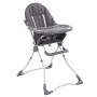 Trona de bebé gris y blanco de vidaXL, Sillas y tronas para niños - Ref: Foro24-10185, Precio: 66,61 €, Descuento: %