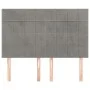 Cabeceros 4 unidades terciopelo gris claro 72x5x78/88 cm de vidaXL, Cabeceros y pies de cama - Ref: Foro24-3116380, Precio: 1...