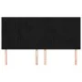 Cabeceros 4 unidades de terciopelo negro 100x5x78/88 cm de vidaXL, Cabeceros y pies de cama - Ref: Foro24-3116638, Precio: 10...