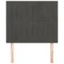Cabeceros 2 unidades de terciopelo gris oscuro 100x5x78/88 cm de vidaXL, Cabeceros y pies de cama - Ref: Foro24-3116613, Prec...
