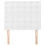 Headboards 2 units of white synthetic leather 80x5x78/88 cm by vidaXL, Headboards and footboards - Ref: Foro24-3116405, Price...