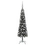 Schlanker Weihnachtsbaum mit LEDs und Kugeln schwarz 180 cm von vidaXL, Weihnachtsbäume - Ref: Foro24-3078113, Preis: 54,28 €...
