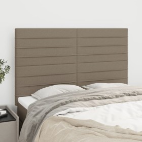 Headboards 4 units taupe gray fabric 72x5x78/88 cm by vidaXL, Headboards and footboards - Ref: Foro24-3116474, Price: 121,86 ...