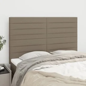Headboards 4 units taupe gray fabric 72x5x78/88 cm by vidaXL, Headboards and footboards - Ref: Foro24-3116474, Price: 117,08 ...