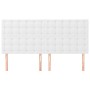 Headboards 4 units of white synthetic leather 90x5x78/88 cm by vidaXL, Headboards and footboards - Ref: Foro24-3116435, Price...