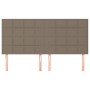 Kopfteile 4 Einheiten aus taupegrauem Stoff 90x5x78/88 cm von vidaXL, Kopf- und Fußteile - Ref: Foro24-3116350, Preis: 105,88...