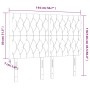 Kopfteile 4 Einheiten dunkelbrauner Stoff 72x7x78/88 cm von vidaXL, Kopf- und Fußteile - Ref: Foro24-3116669, Preis: 131,93 €...
