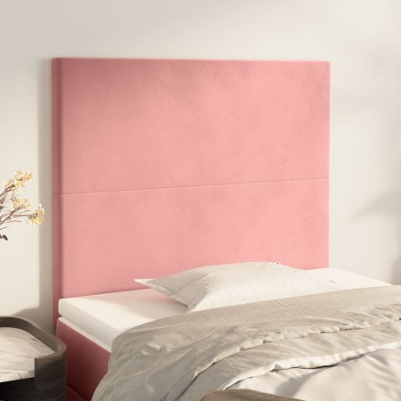 Kopfteile 2 Einheiten aus rosa Samt 80x5x78/88 cm von vidaXL, Kopf- und Fußteile - Ref: Foro24-3116087, Preis: 61,09 €, Rabat...
