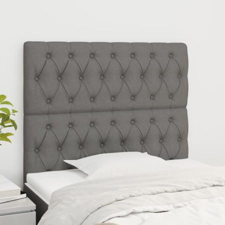 Kopfteile 2 Einheiten aus dunkelgrauem Stoff 100x7x78/88 cm von vidaXL, Kopf- und Fußteile - Ref: Foro24-3116659, Preis: 65,8...