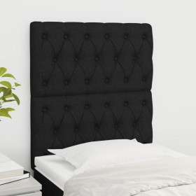 Headboards 2 units black fabric 80x7x78/88 cm by vidaXL, Headboards and footboards - Ref: Foro24-3116644, Price: 71,31 €, Dis...