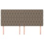 Headboards 4 units of taupe gray fabric 100x7x78/88 cm by vidaXL, Headboards and footboards - Ref: Foro24-3116694, Price: 172...