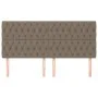Headboards 4 units of taupe gray fabric 100x7x78/88 cm by vidaXL, Headboards and footboards - Ref: Foro24-3116694, Price: 163...