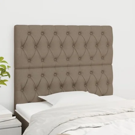 Headboards 2 units of taupe gray fabric 90x7x78/88 cm by vidaXL, Headboards and footboards - Ref: Foro24-3116654, Price: 87,3...