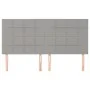Cabeceros 4 unidades de tela gris claro 90x5x78/88 cm de vidaXL, Cabeceros y pies de cama - Ref: Foro24-3116346, Precio: 105,...
