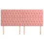 Headboards 4 units of pink velvet 100x7x78/88 cm by vidaXL, Headboards and footboards - Ref: Foro24-3116739, Price: 178,09 €,...