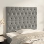 Headboards 2 units of light gray velvet 90x7x78/88 cm by vidaXL, Headboards and footboards - Ref: Foro24-3116704, Price: 75,8...