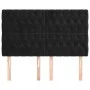 Headboards 4 units of black velvet 80x7x78/88 cm by vidaXL, Headboards and footboards - Ref: Foro24-3116724, Price: 161,27 €,...