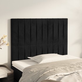 Kopfteile 2 Einheiten aus schwarzem Samt 100x5x78/88 cm von vidaXL, Kopf- und Fußteile - Ref: Foro24-3116614, Preis: 59,10 €,...