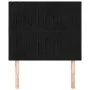 Cabeceros 2 unidades de terciopelo negro 100x5x78/88 cm de vidaXL, Cabeceros y pies de cama - Ref: Foro24-3116614, Precio: 57...