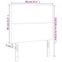 Headboards 2 units of dark gray velvet 90x5x78/88 cm by vidaXL, Headboards and footboards - Ref: Foro24-3116089, Price: 55,39...