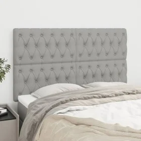 Headboards 4 units of light gray fabric 80x7x78/88 cm by vidaXL, Headboards and footboards - Ref: Foro24-3116674, Price: 132,...