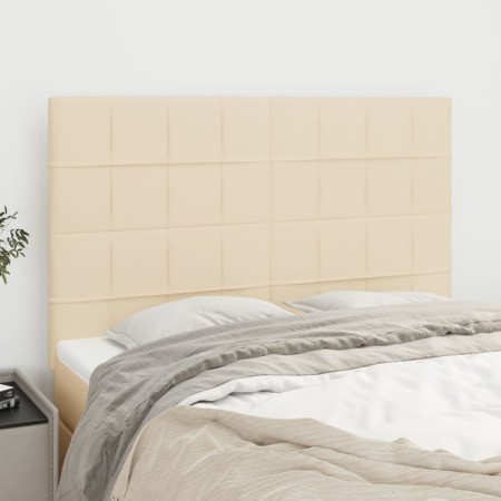 Kopfteile 4 Einheiten aus cremefarbenem Stoff 72x5x78/88 cm von vidaXL, Kopf- und Fußteile - Ref: Foro24-3116335, Preis: 95,4...