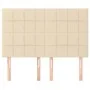 Headboards 4 units cream-colored fabric 72x5x78/88 cm by vidaXL, Headboards and footboards - Ref: Foro24-3116335, Price: 92,3...