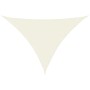 Toldo de vela triangular tela Oxford color crema 3x3x4,24 m