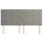 Headboards 4 units of light gray velvet 100x7x78/88 cm by vidaXL, Headboards and footboards - Ref: Foro24-3116734, Price: 149...
