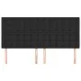 Headboards 4 units of black synthetic leather 100x5x78/88 cm by vidaXL, Headboards and footboards - Ref: Foro24-3116440, Pric...