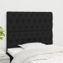 Kopfteile 2 Einheiten aus schwarzem Stoff 100x7x78/88 cm von vidaXL, Kopf- und Fußteile - Ref: Foro24-3116660, Preis: 72,64 €...