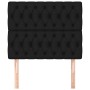 Kopfteile 2 Einheiten aus schwarzem Stoff 100x7x78/88 cm von vidaXL, Kopf- und Fußteile - Ref: Foro24-3116660, Preis: 72,64 €...
