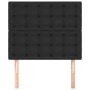 Headboards 2 units of black synthetic leather 100x5x78/88 cm by vidaXL, Headboards and footboards - Ref: Foro24-3116416, Pric...