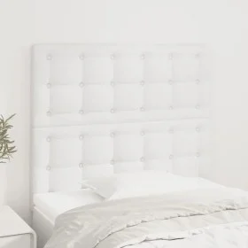 Headboards 2 units of white synthetic leather 90x5x78/88 cm by vidaXL, Headboards and footboards - Ref: Foro24-3116411, Price...