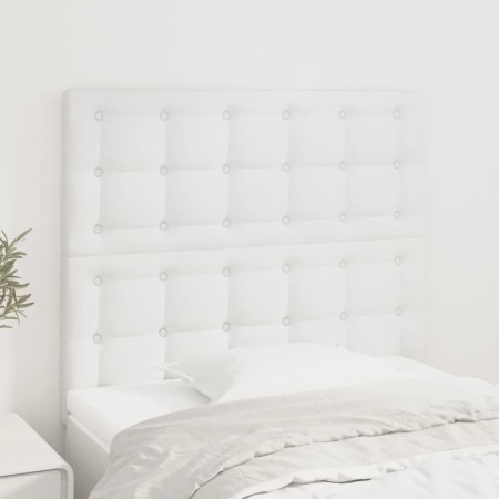 Headboards 2 units of white synthetic leather 90x5x78/88 cm by vidaXL, Headboards and footboards - Ref: Foro24-3116411, Price...